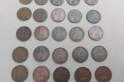 English Half Penny x 25 Date Run 1916 To 1940