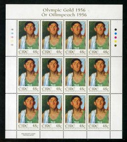 2006 Ireland 50th Anniversary of Ronnie Delany's Olympic Gold Medal Commemorative Stamp Sheetlet Plate 1B1B1B1B1B Mint Never Hinged (MNH)