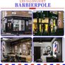 58cm LED Barber Pole Light Rotating Red Blue White Salon Sign Image 5