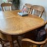 Dining room table and 6 chairs Image 2