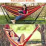 2 Seater Outdoor Hammock Swing Bed Garden Camping Image 6