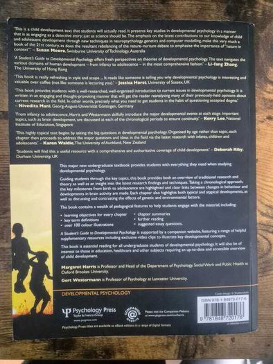 A Student's Guide to Developmental Psychology - Harris & Westermann