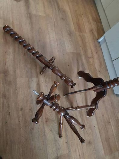 Mahogany coat stand