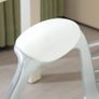 Office chair, Ergonomic desk chair with armrest, Padded backrest White Image 3