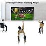 FREE EXPRESS SHIPPING Projector Screen 100 Inch, Portable Projector Screen with 16:9 HD 4K Screen for School Home Theatre Cinema Office, Foldable Projector Screen - 227cm(W) X 130cm(H) Matte White Widescreen (110) Image 3