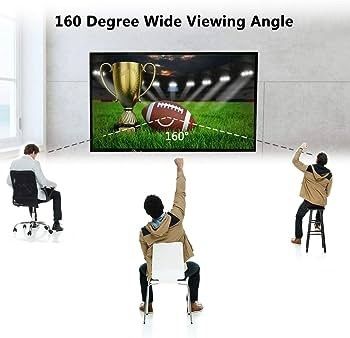 FREE EXPRESS SHIPPING Projector Screen 100 Inch, Portable Projector Screen with 16:9 HD 4K Screen for School Home Theatre Cinema Office, Foldable Projector Screen - 227cm(W) X 130cm(H) Matte White Widescreen (110)