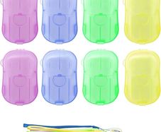Portable soap paper sheets 8pcs mini soaps disc for travel