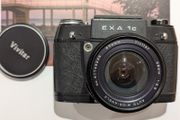 Exa 1C waist-level film camera and 28mm lens