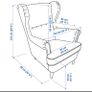 Armchair with footstool and free covers Image 2
