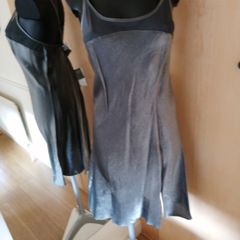 Women's Lingerie Luxury SILVER satin Chemise