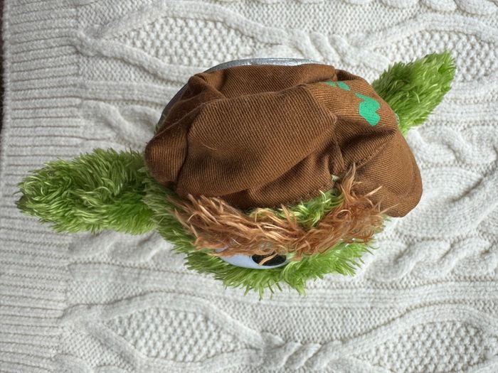 Gund Sesame Street Oscar The Grouch NYC New York City Sanitation Worker DSNY Used Please look at the pictures