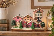 Handcrafted wooden village!