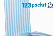 Lot of 200 candy bags Light Blue stripe sweet bags 5x7" ideal for candy weddings parties candy cart shop small retails and sweet shops size 5x7 inches