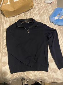 zara quarter zip