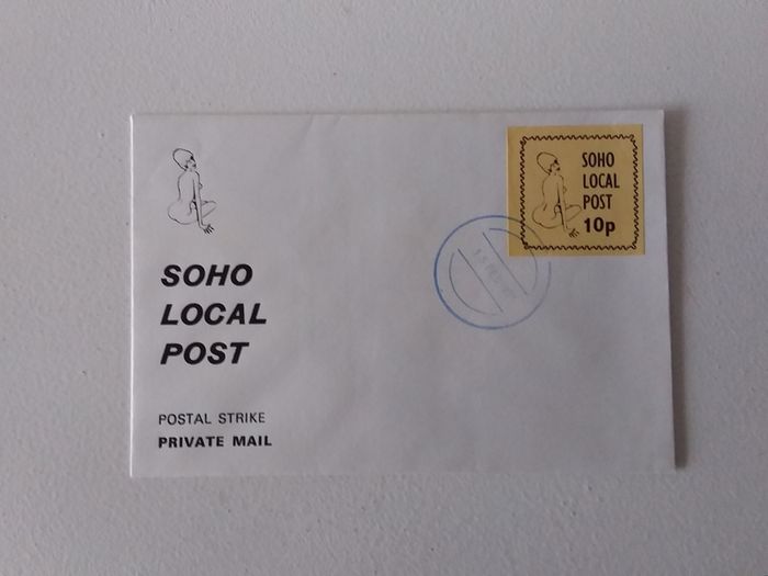 1971 Postal Strike - Soho Local Post Cover 1971