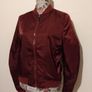 Burgundy Bomber Jacket Image 6
