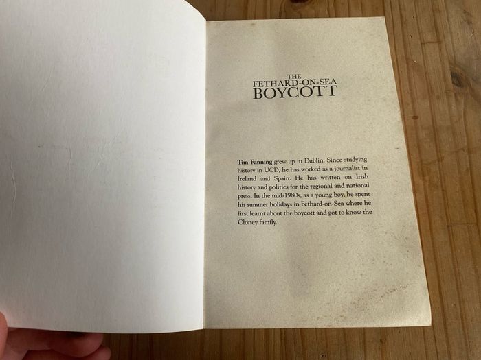 The Fethard-On-Sea Boycott by Tim Fanning Book