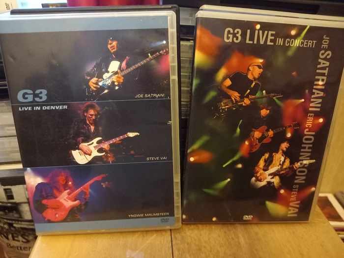 G3 Joe Satriani Live Dvd Bundle Collection Eric Johnson Steve Vai Yngwie Malmsteen Guitar Rock Music
