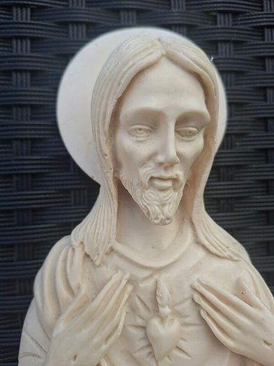 Lovely Vintage Jesus Sacred Heart Holy water Font