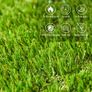 10 PCs 30 x 30cm Artificial Grass Turf, 25mm Pile Height Grass Carpet Fake Grass Mat UV Resistance for Outdoor Image 4