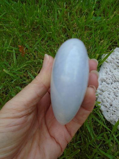 Large Angelite heart,Crystals,Gemstones,