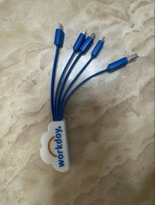 Multicable adapter for charging phones and other electronics