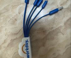 Multicable adapter for charging phones and other electronics