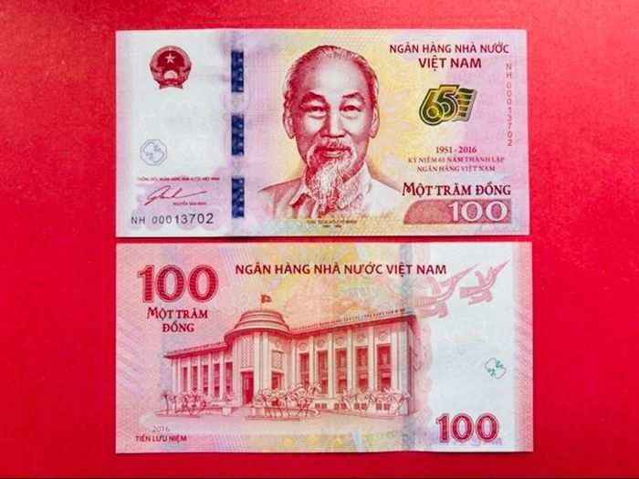 Vietnam  100 Dong  1951 - 2016   Commemorative Issue.   UNCIRCULATED ) .