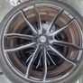 Set of 4 Axe Design Alloy Wheels, Multi-Spoke Black & Polished Image 2