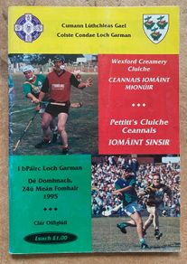 Very Rare 1995 Oulart The Ballagh v Glynn-Barntown - Wexford Senior Hurling Final Programme