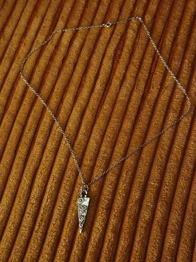 Silver Celtic Design Pendant and Necklace