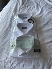 Men's shirt x 3 size 18.5 inches white