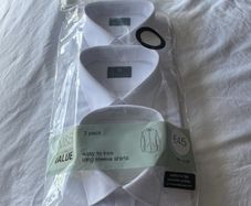 Men's shirt x 3 size 18.5 inches white