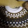 Zara fairisle fur cuffed jumper Image 4
