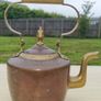 Antique copper and brass kettle Image 3