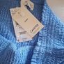 Blue Linen Skirt - Size L Image 3