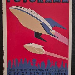 Futurama , vintage style metal sign .