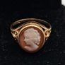 Vintage 9ct cameo ring Image 5