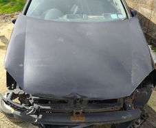 car part . VW golf 07 bonnet black mk 5
