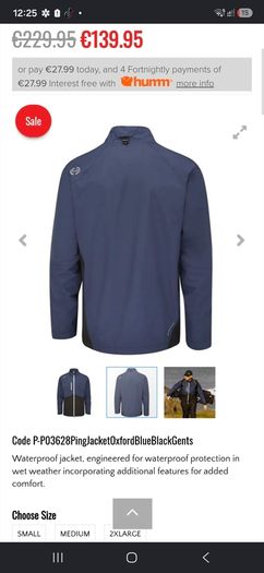 Ping Sensordry S2 Waterproof jacket