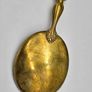 Antique 1800s Swiss Large Cream Spoon with Silver Handle Image 9