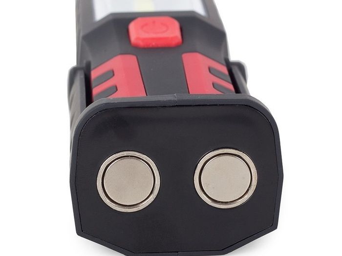 New 3 in 1 Magnet Lamp Workshop Torch LED Cob USB Powerbank Battery #1444