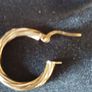 9ct gold hoop earrings Image 3