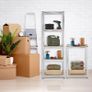 Relaxdays Heavy Duty Shelving Unit, Set of 2, 5 Shelves, 180 x 60 x 45 cm, 500 kg, Garage & Warehouse, Steel, Silver Image 2