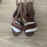 Burberry leather trench sandals size 4 37 high heels Image 3