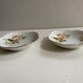 Pair of little Vintage China cmeilow  floral dishes Image 6