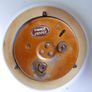 Vintage Landex Royal Craft White Porcelain Mantle Clock Gilt Trim, Doves Transistor Japan , in working order Image 10