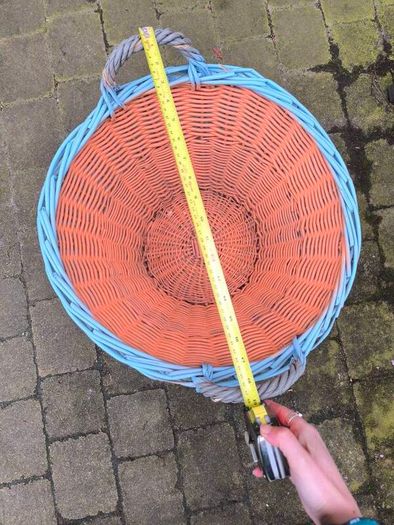 Large vintage wicker basket