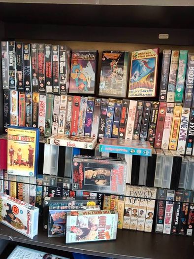 action figure, graphic novel, toys,books, VHS massive collection