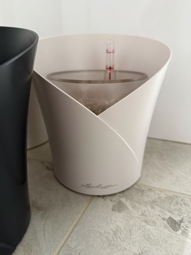 Lechuza Orchidea Self-Watering Pots x4 Slate Grey x2 & White Matte x2